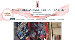 Desktop Screenshot of musee-de-la-cravate.com